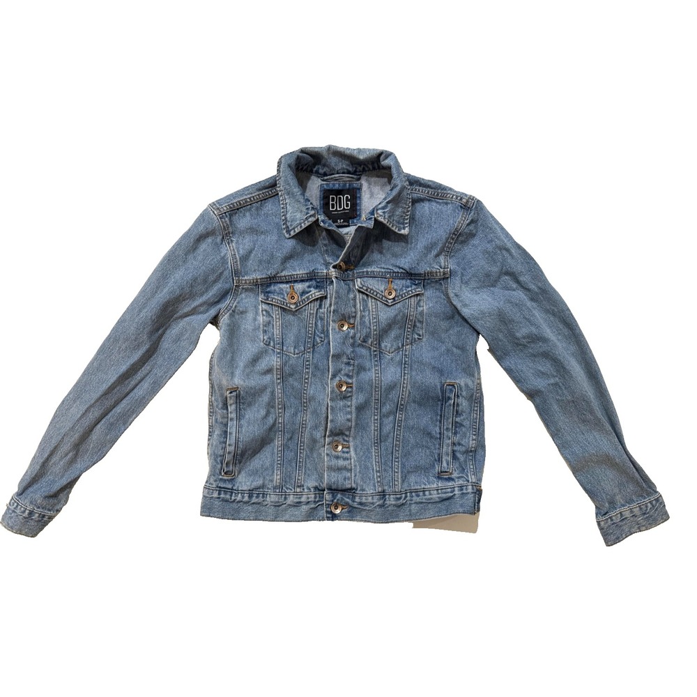 BDG‎ Urban Outfitters Denim Trucker Jacket Womens Small Jean Button Front Y2K